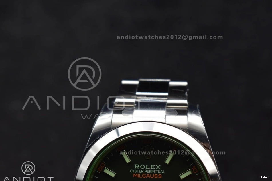 Edition Black 116400 SS on Green Dial Sapphire Real SS SA 1:1 904L Stylish Best Bracelet 904L VSF Milgauss 914 GV 0704